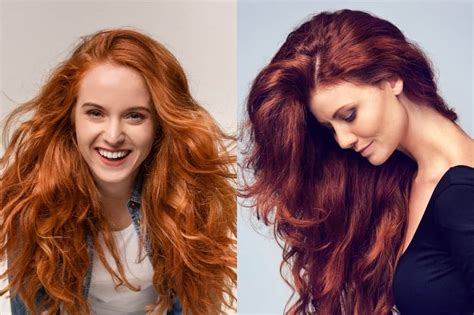 auburn vs mahogany hair color.